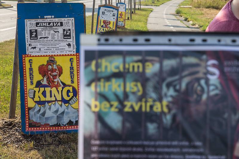 Tichá demonstrace - Chceme cirkusy bez zvířat.