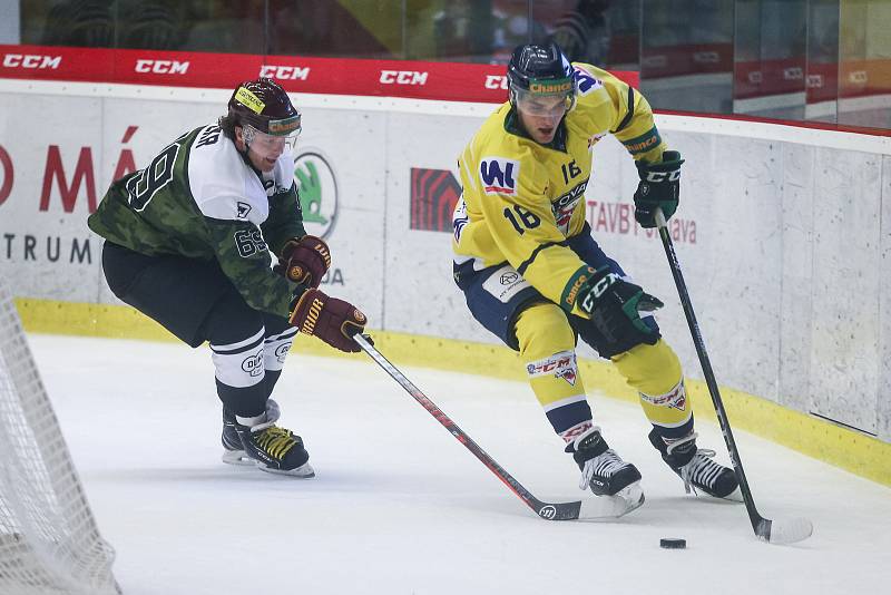 Utkání 22. kola Chance ligy mezi HC Dukla Jihlava a HC Slovan Ústí nad Labem.