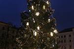 Vánoční strom v Jihlavě.
