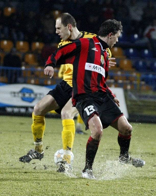 Z fotbalového utkání FC Vysočina - SFC Opava.