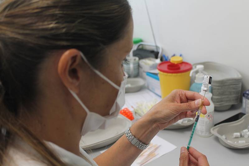 Zájem o očkování proti koronaviru byl v Jihlavě v červenci značný. Ilustrační foto. 