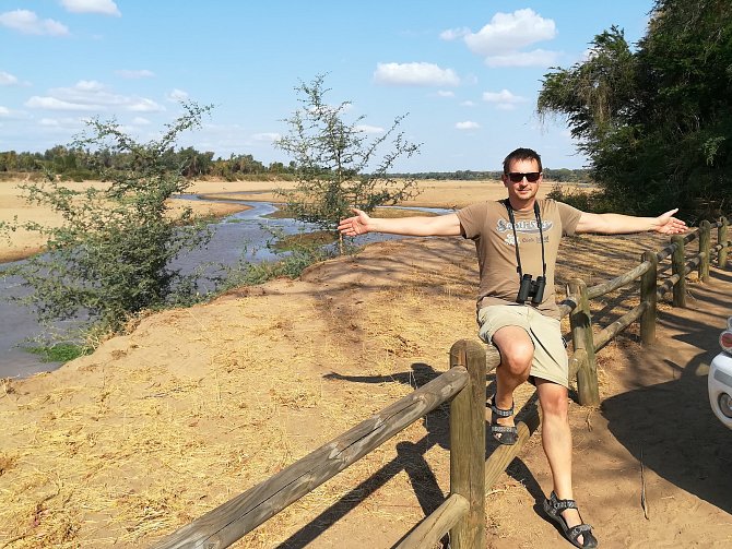 Řeka Limpopo v Krugerově parku.
