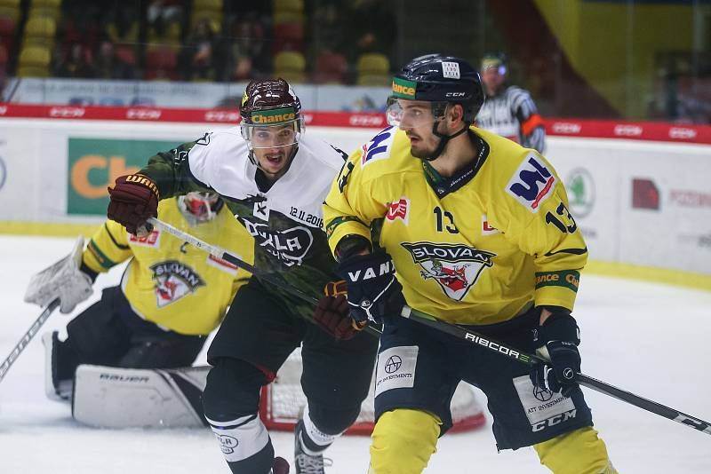 Utkání 22. kola Chance ligy mezi HC Dukla Jihlava a HC Slovan Ústí nad Labem.