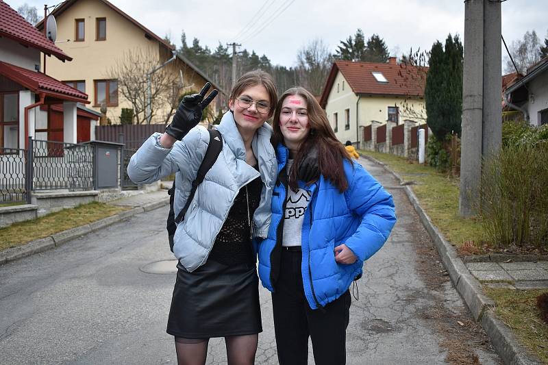 Masopustní průvod prošel uplynulou sobotu také Kostelcem u Jihlavy.