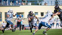 Utkání amerického fotbalu mezi Vysočina Gladiators a Ostrava Steelers.