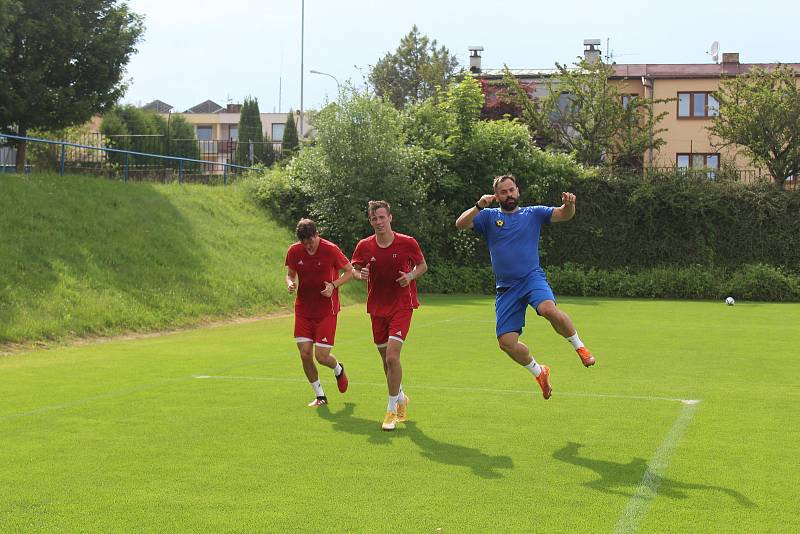 Tomáš Josl na prvním tréninku FC Vysočina před novou sezonou.