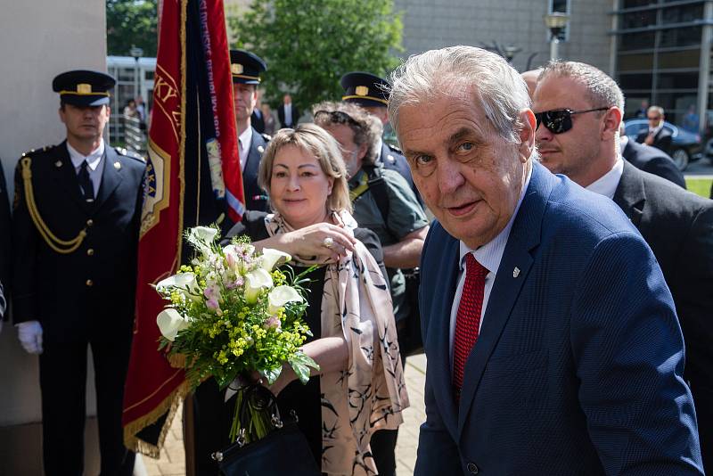 Návštěva prezidenta republiky Miloše Zemana v Jihlavě.