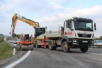 Práce na dálničním přivaděči v Jihlavě, ilustrační foto