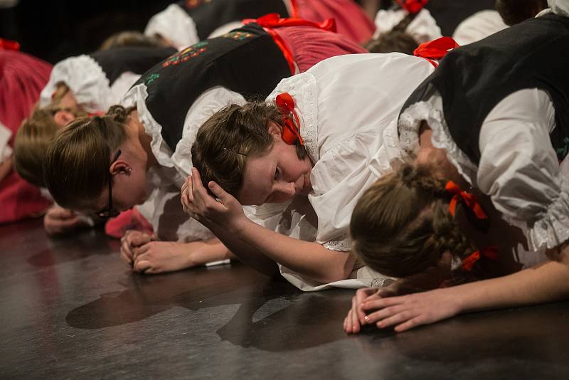 Postupová přehlídka dětských folklórních souborů z kraje Vysočina.