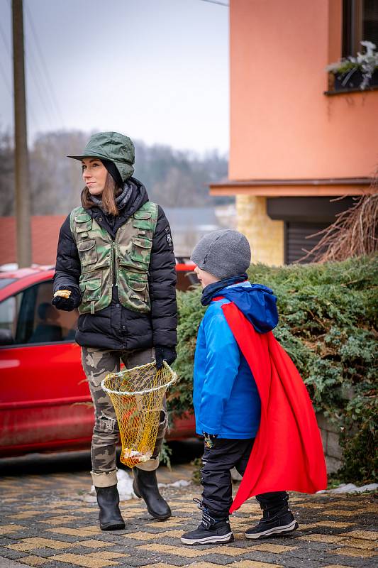 Masopustní průvod prošel v sobotu 11. února 2023 polenským Zápeklím.