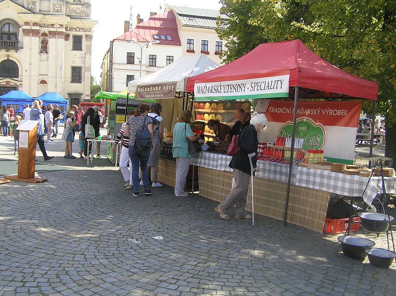 Vyhlášení soutěže Regionální potravina Vysočiny na Masarykově náměstí v Jihlavě