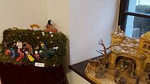 Momentky z vánoční výstavy betlémů v Schumpeterově domě.