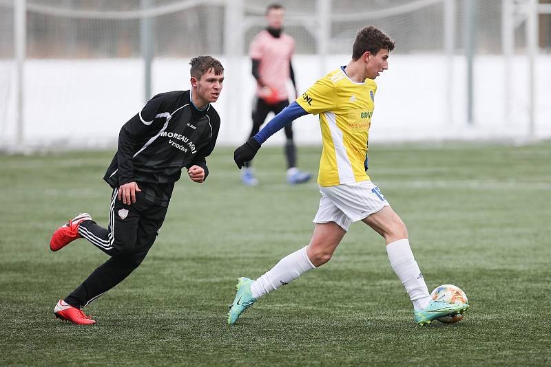 Fotbalové utkání mezi FC Vysočina Jihlava B a SFK Vrchovina.