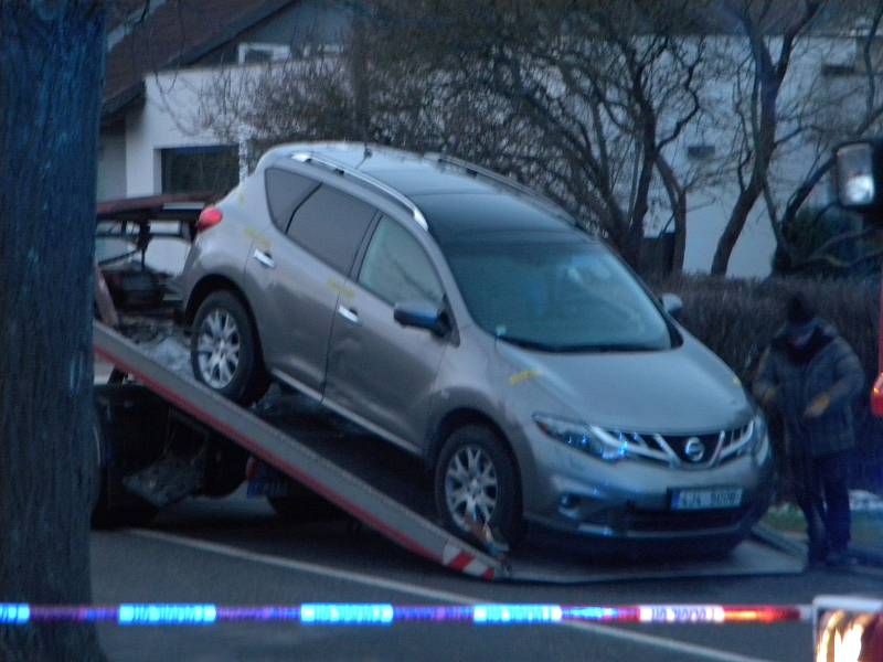 Místo vraždy ulice Slavíčkova u křižovatky se Sokolovskou ulicí.