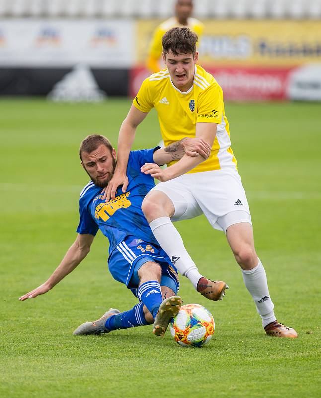 Fotbalové utkání 19. kola FNL mezi FC Vysočina Jihlava a FK Varnsdorf.