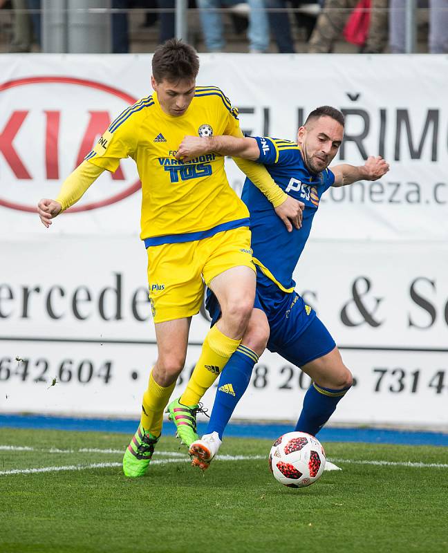 Utkání 21. kola FNL mezi FC Vysočina Jihlava a FK Varnsdorf.