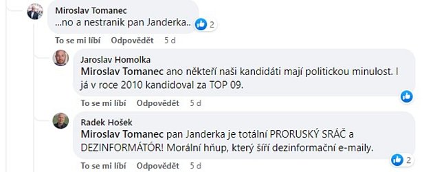 Problematický komentář, který Radek Hošek napsal 21. srpna.