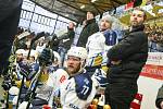 Zápas 1. kola baráže o hokejovou extraligu HC Dukla Jihlava a- HC Rytíři Kladno .