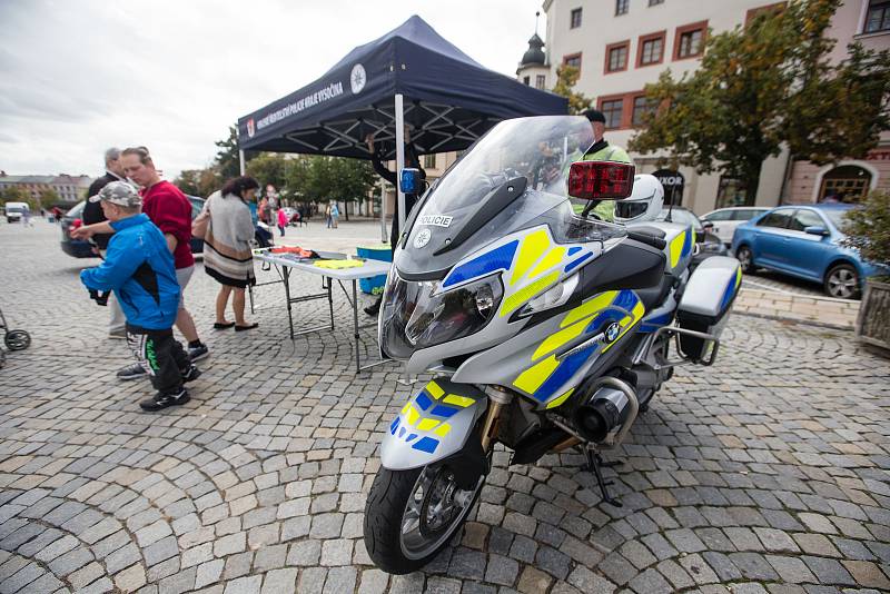 Evropský týden mobility na Masarykově náměstí v Jihlavě.