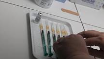 V pátek 12. března začalo očkování v jihlavském Vědeckotechnickém parku.