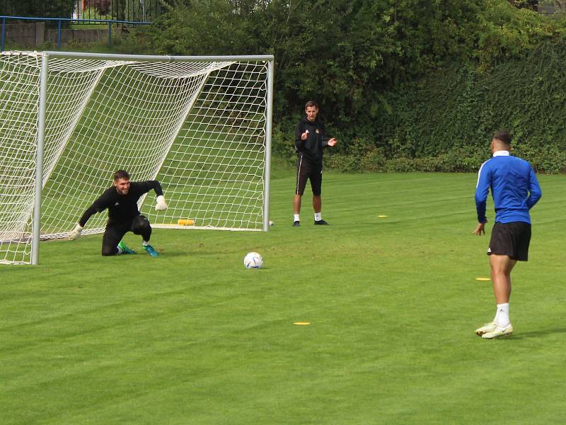 Brankář FC Vysočina Jihlava Adam Jágrik.