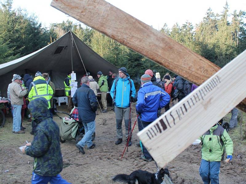 Výšlap na Jelení horu u Hodic poslední den roku 2015