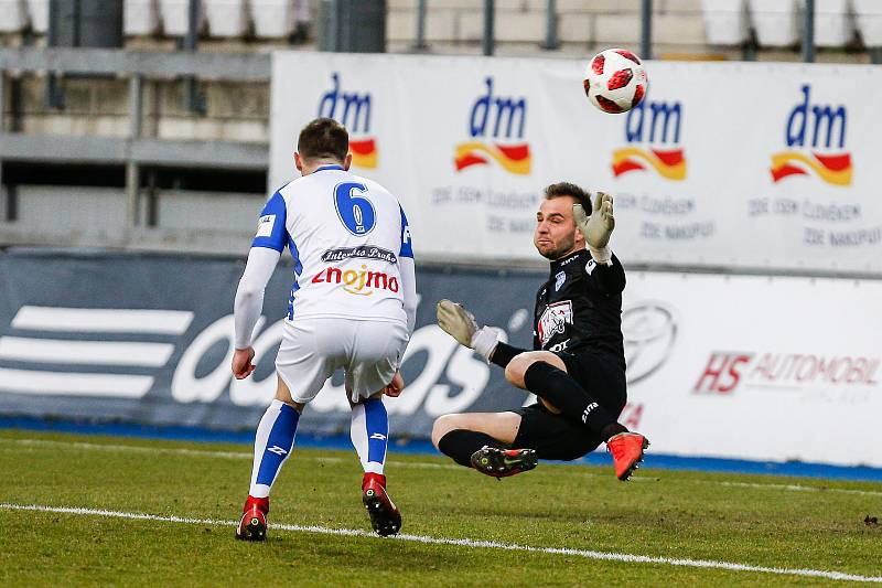 Utkání 17. kola FNL mezi FC Vysočina Jihlava a 1. SC Znojmo.