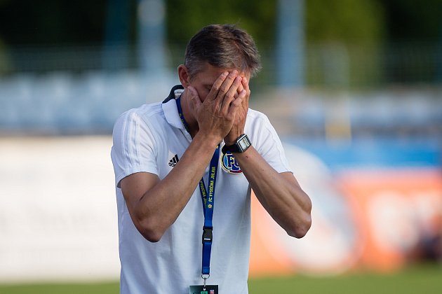 Fotbalové utkání 1. kola FNL mezi FC Vysočina Jihlava a FK Vansdorf.