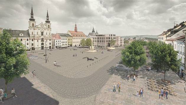 Pětimetrové jerlíny budou zdobit "pokojíček" na náměstí nejpozději od letošního dubna.