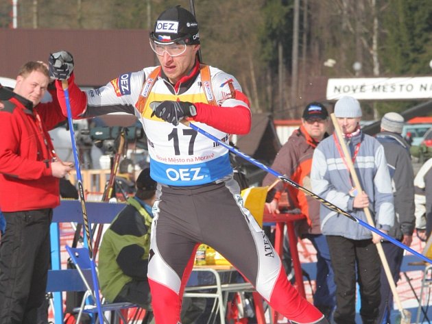 Český biatlonista Roman Dostál.