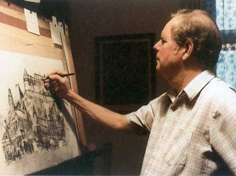 Akademický malíř Gustav Krum se narodil 23. května 1924 v Jihlavě, kde také strávil poslední měsíce svého života. V krajském městě nyní začíná výstava jeho obrazů.