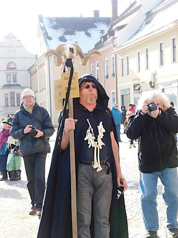 Masopustní průvod v Novém Městě. Foto: Deník/Lenka Mašová