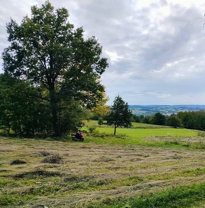 Krásné podzimní dny vybízí k procházkám po okolí. Třeba na Šibeniční vrch nad Třešť.