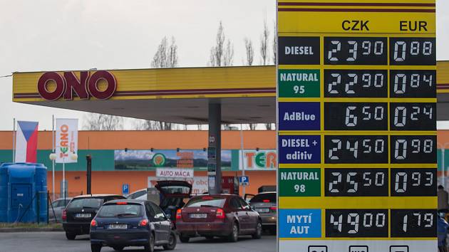 Jihlavský deník | Ceny pohonných hmot na čerpacích stanicích na Vysočině |  fotogalerie