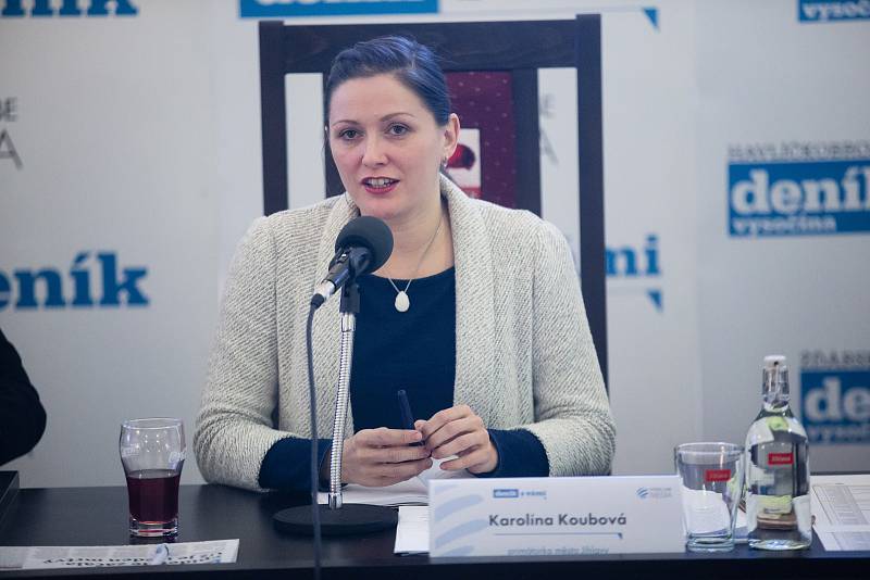 Setkání Deníku s primátorkou Jihlavy Karolínou Koubovou proběhlo 5. února v Jihlavě.