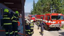 Zásah hasičů v jihlavské firmě.