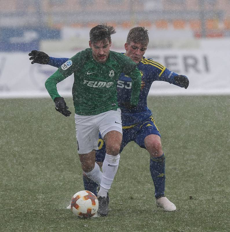 Utkání 21. kola první fotbalové ligy: FC Vysočina Jihlava - FK Jablonec, 17. března v Jihlavě.