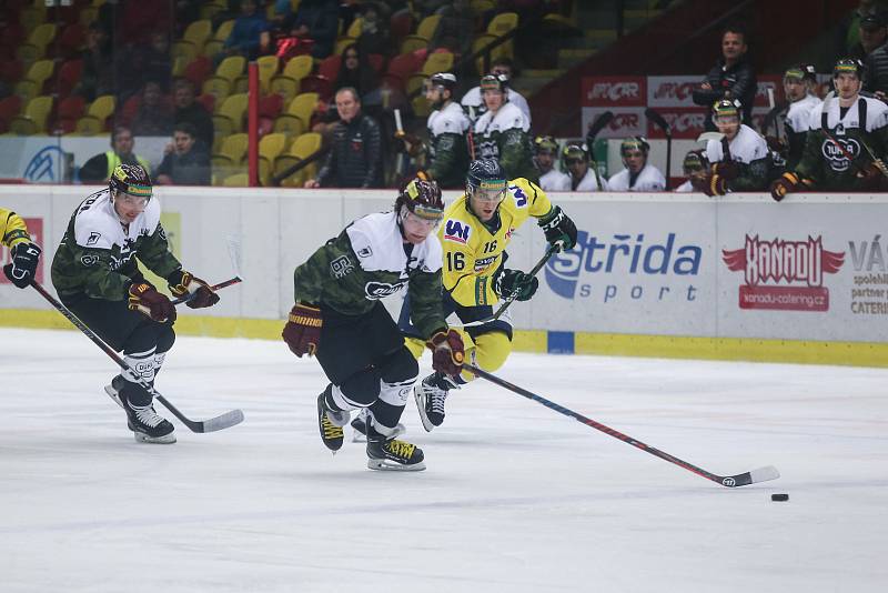 Utkání 22. kola Chance ligy mezi HC Dukla Jihlava a HC Slovan Ústí nad Labem.