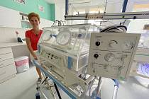 Nový inkubátor, který mají k dispozici lékaři v jihlavské nemocnici. Foto: poskytla Nemocnice Jihlava