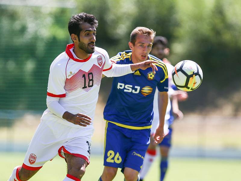 Utkání Perleťového poháru mezi FC Vysočina Jihlava a reprezentací Bahrajnu.