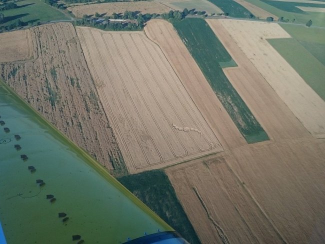 Nové kruhy v obilí u Vyskytné nad Jihlavou