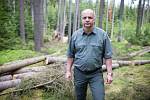 Radek Koudela vedoucí lesní výroby a obchodu se dřívím akciové společnosti Kinský Žďár.