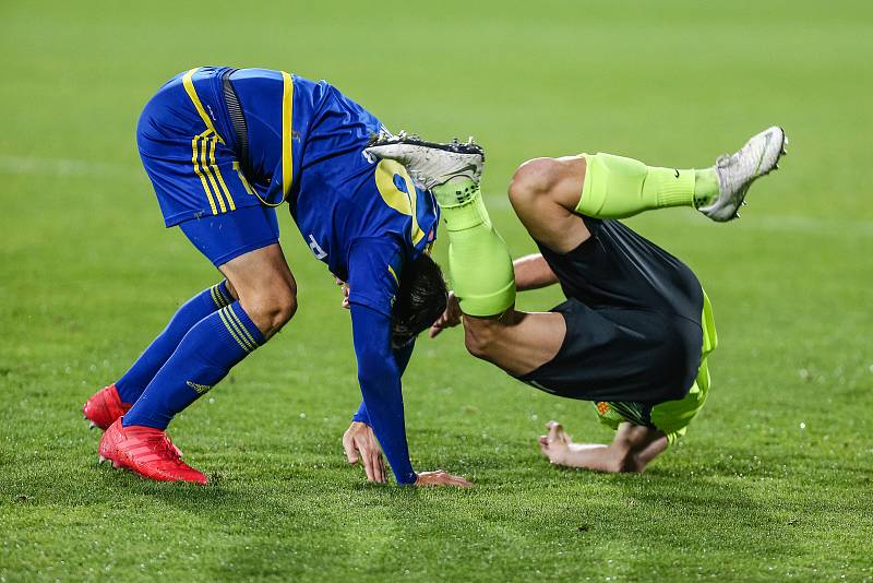 Utkání 13. kola FNL mezi FC Vysočina Jihlava a 1. SK Prostějov.