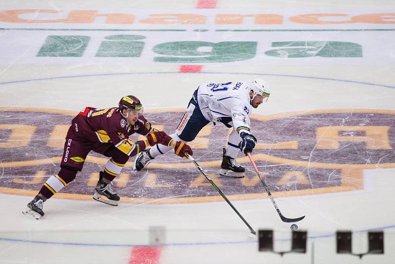 Utkání 15. kola hokejové Chance ligy mezi HC Dukla Jihlava a SC Kolín vyhrál domácí celek 6:0.