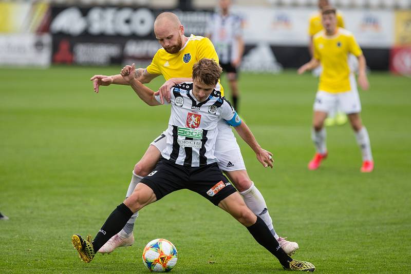 Fotbalové utkání 21. kola FNL mezi FC Vysočina Jihlava a FC Hradec Králové.