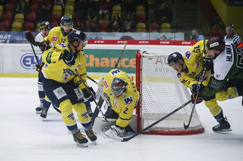 Utkání 22. kola Chance ligy mezi HC Dukla Jihlava a HC Slovan Ústí nad Labem.