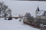 Sníh zasypal i Jihlavsko, jak potvrzují foky z Růžené.