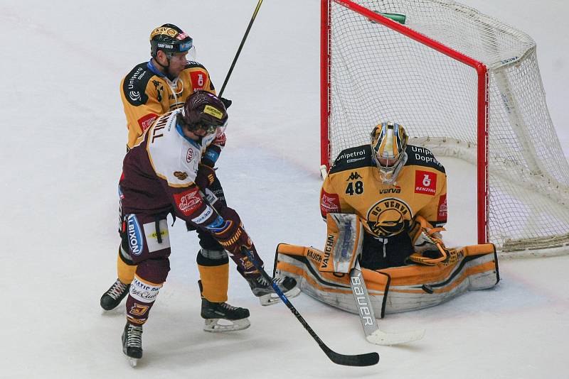 Zápas 36. kola hokejové extraligy HC Dukla Jihlava - HC Verva Litvínov.