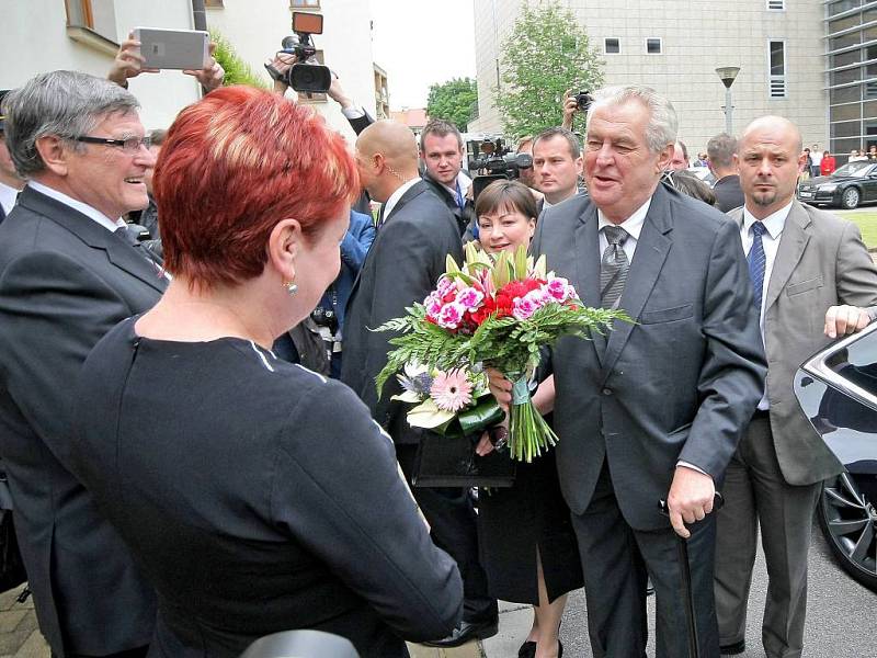 Prezident Miloš Zeman na Vysočině.