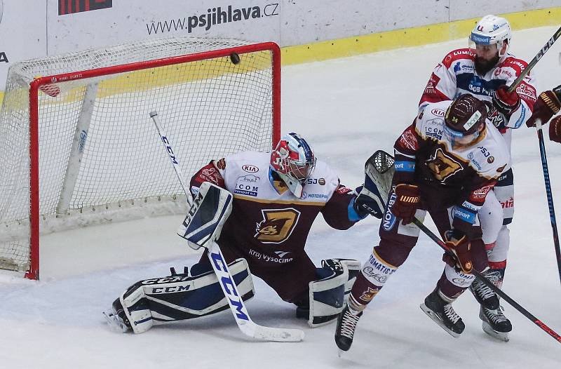 Utkání 45. kola hokejové extraligy: HC Dukla Jihlava - HC Dynamo Pardubice, 30. ledna 2018 v Jihlavě.